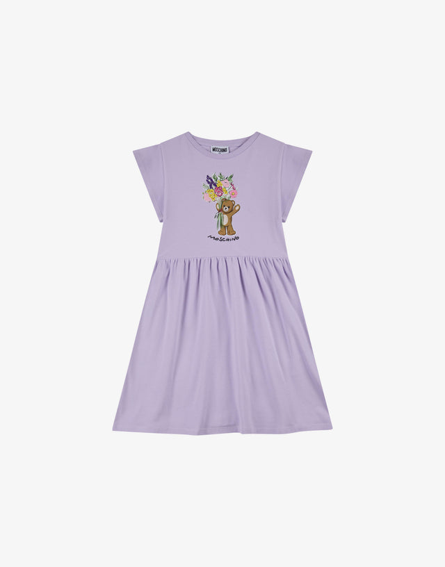 Vestido de piqué de algodón Moschino Teddy Bear  Moschino 0