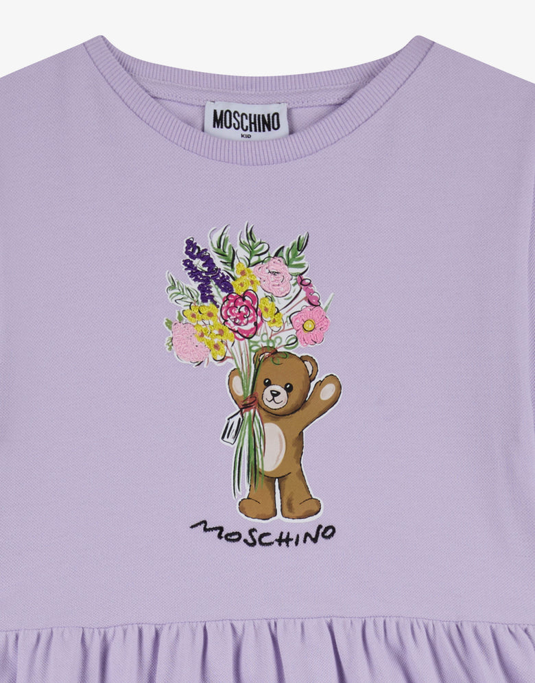 Moschino 棉质绉纱泰迪熊连衣裙  Moschino 2