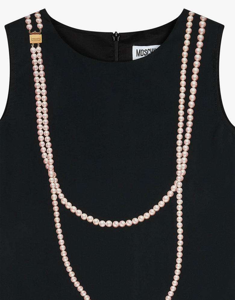 印花棉质平纹布连衣裙  Moschino 2