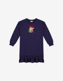 Abito in cotone Moschino Teddy Bear