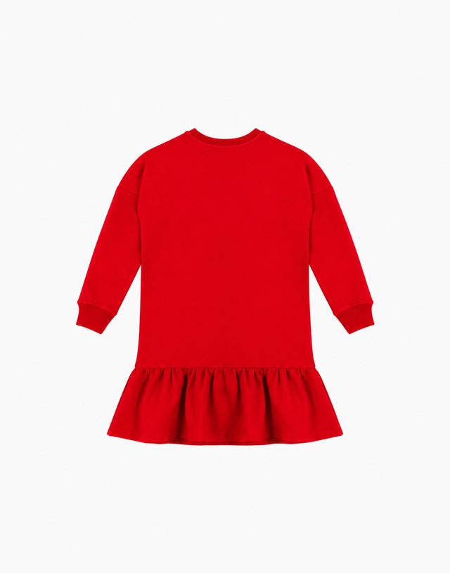 Moschino Teddy Bear Cotton Dress Red Moschino 1