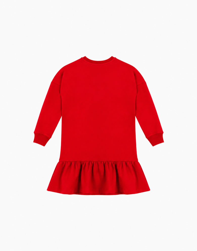 Abito in cotone Moschino Teddy Bear Rosso Moschino 1