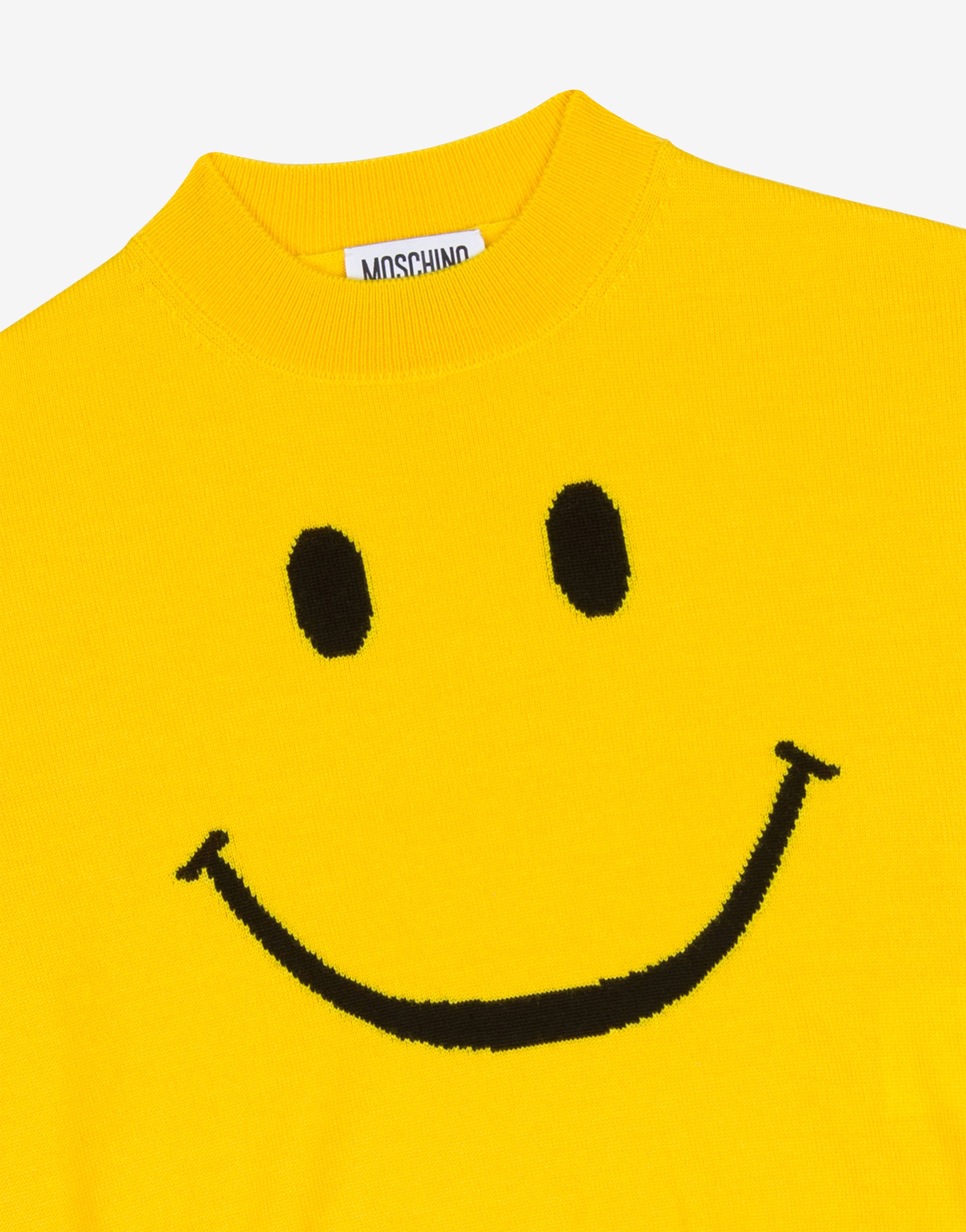 Smiley® Embroidery wool sweater | Moschino