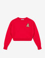Cotton and wool blend crop pullover