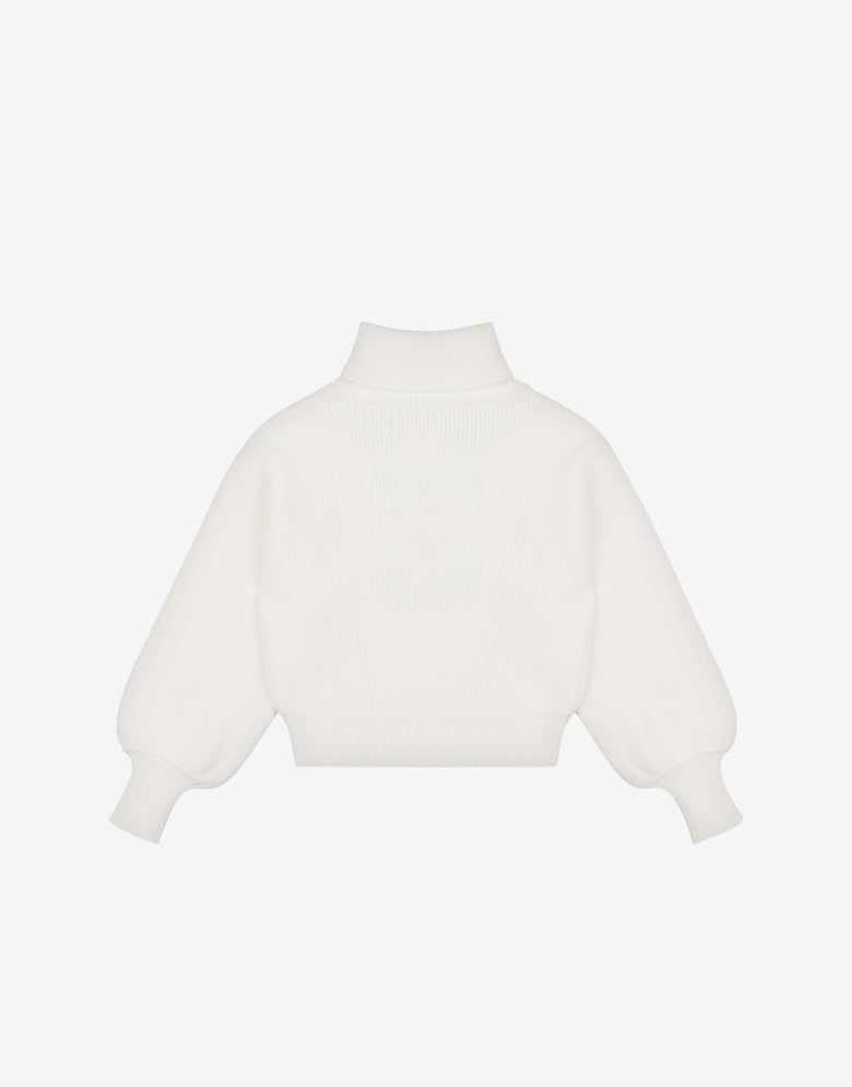 Moschino Teddybär-Rollkragenpullover Weiß Moschino 1