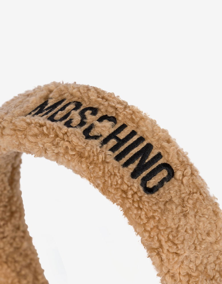 柔软的织物头带 焦糖色 Moschino 2