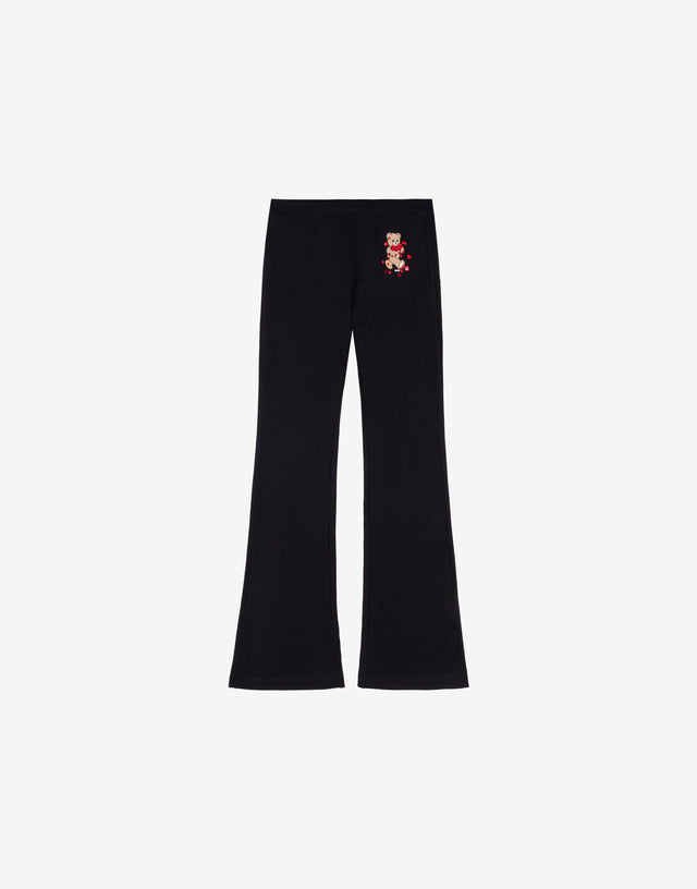 モスキーノのテディベア柄コットンフリースパンツ  Moschino 0
