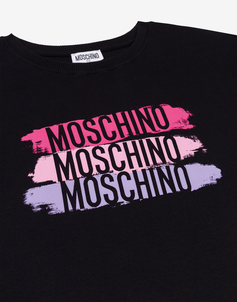 Abito in jersey di cotone Moschino Nero Moschino 2