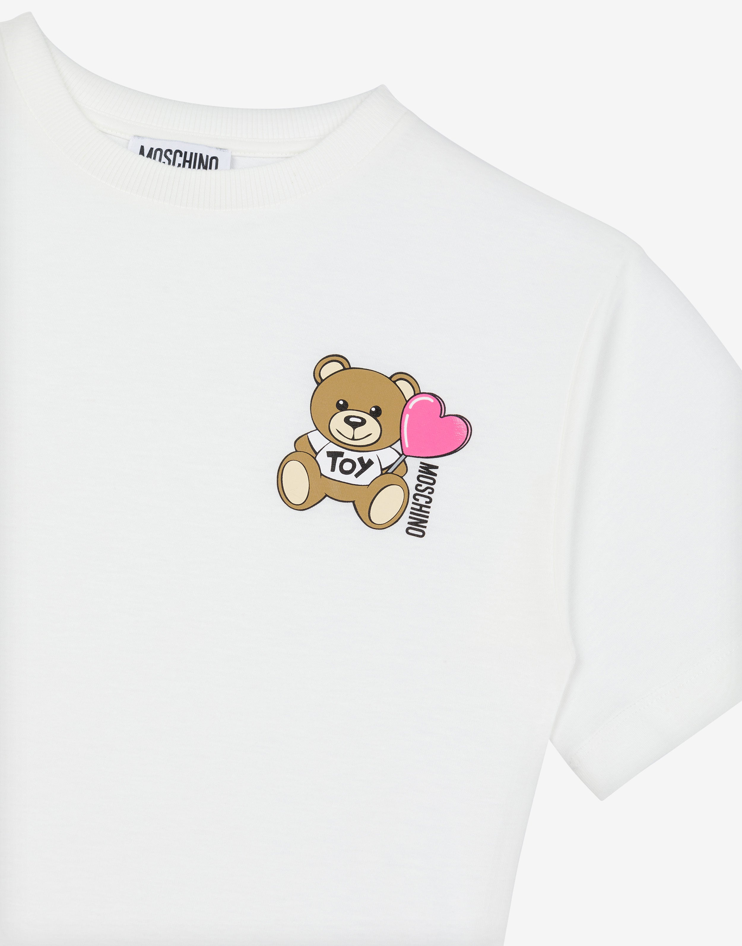 Moschino ホワイト Maxi Teddy Bear オーバーサイズ Tシャツ Maxi cotton T-shirt Teddy Bear | Moschino