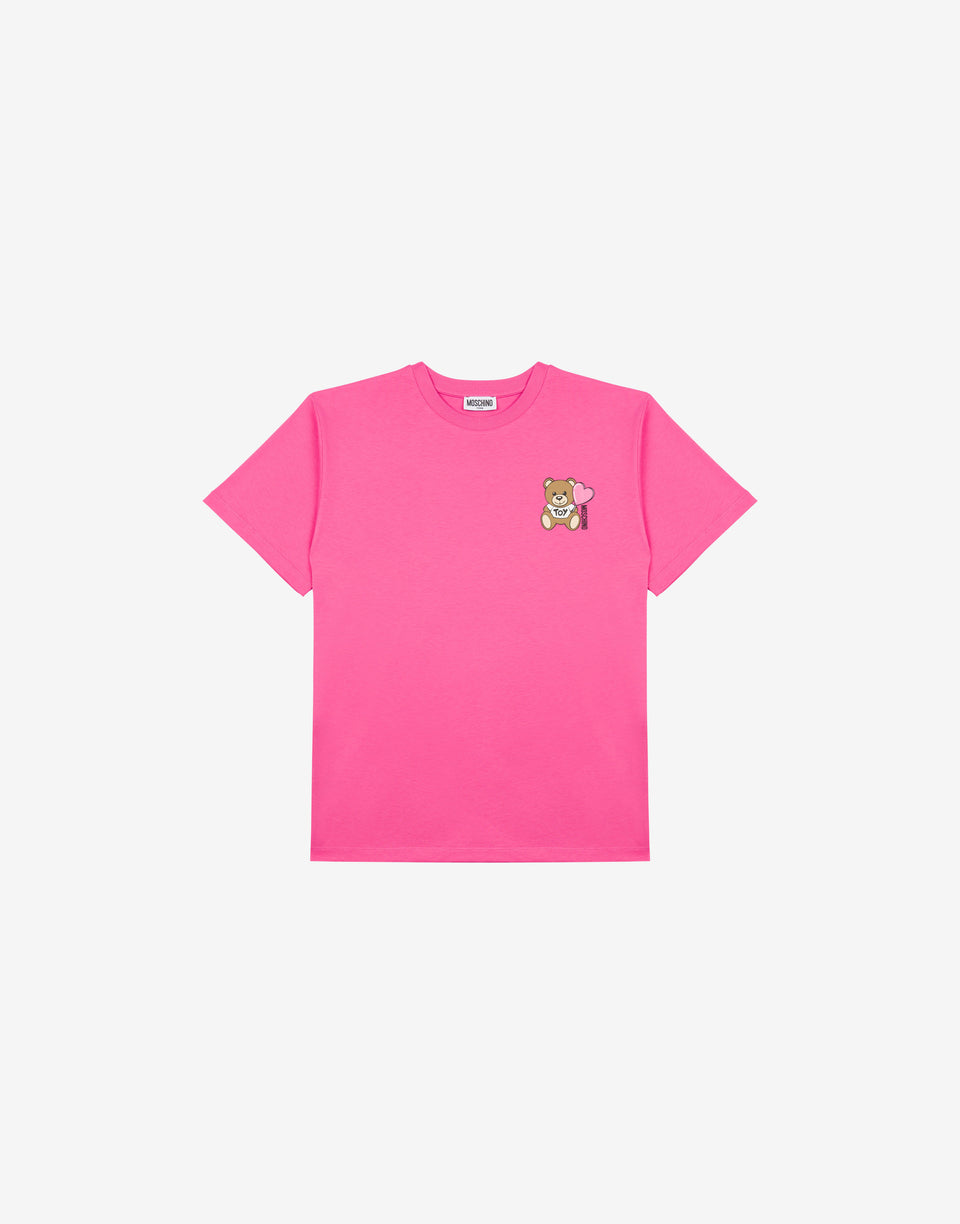 泰迪熊纯棉宽松 T 恤 粉红色 Moschino 0