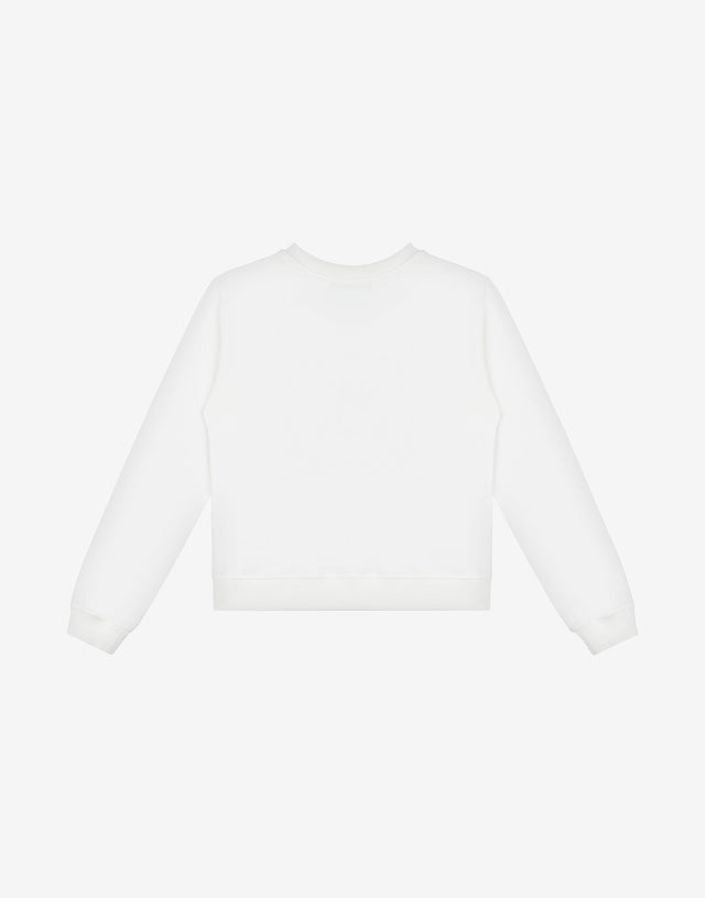 Baumwoll-Sweatshirt Teddy Bear Weiß Moschino 1