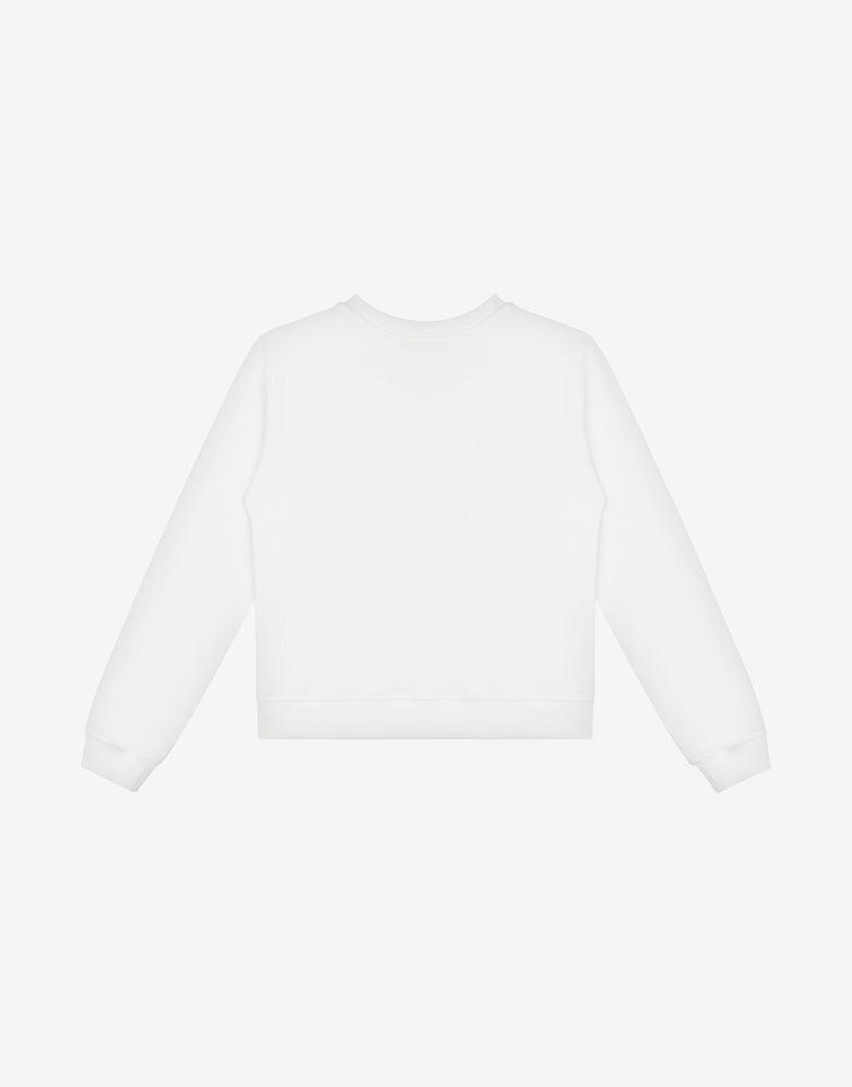 Cotton sweatshirt Teddy Bear White Moschino 1