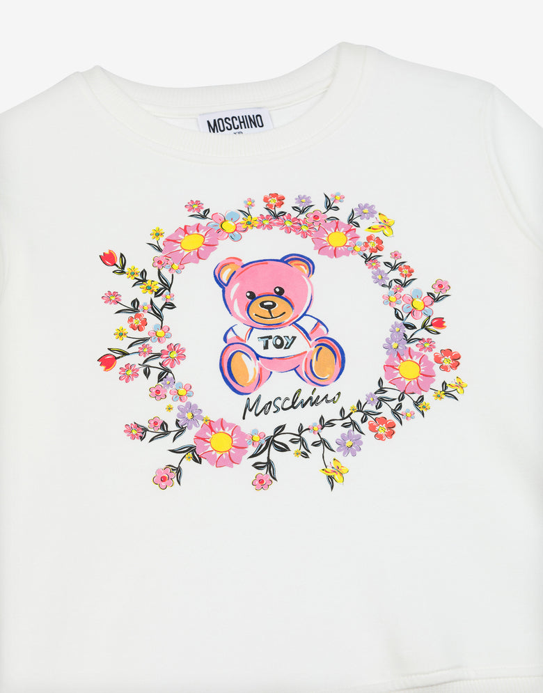 Cotton sweatshirt Teddy Bear White Moschino 2