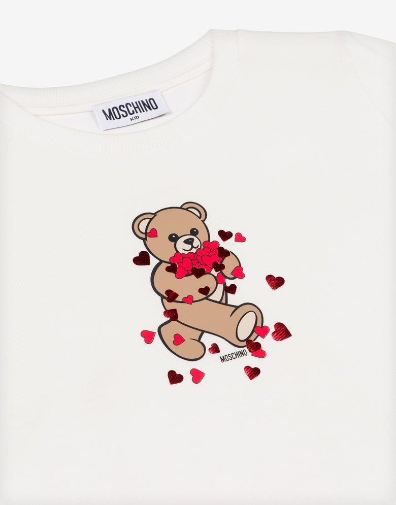 T-shirt em jersey de algodão Moschino Teddy Bear Blanco Moschino 2