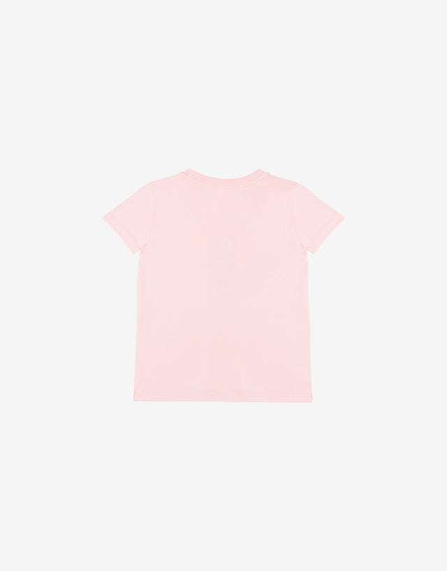 T-shirt in jersey di cotone Moschino Teddy Bear Rosa Moschino 1