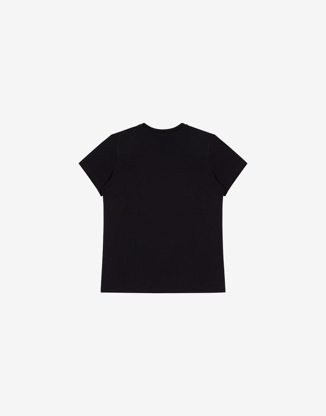 T-shirt in jersey di cotone Moschino Teddy Bear Nero Moschino 1