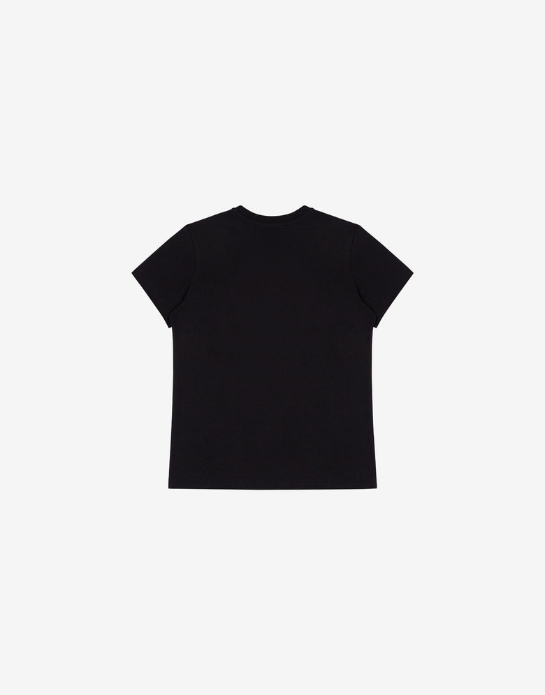 T-shirt in jersey di cotone Moschino Teddy Bear Nero Moschino 1