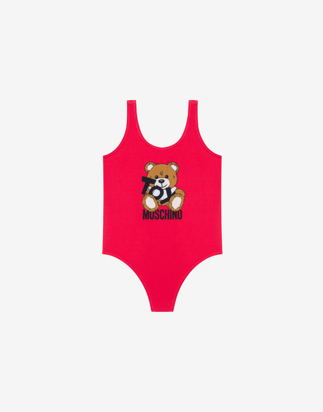 Lycra-Badeanzug Teddy Bear Rot Moschino 0