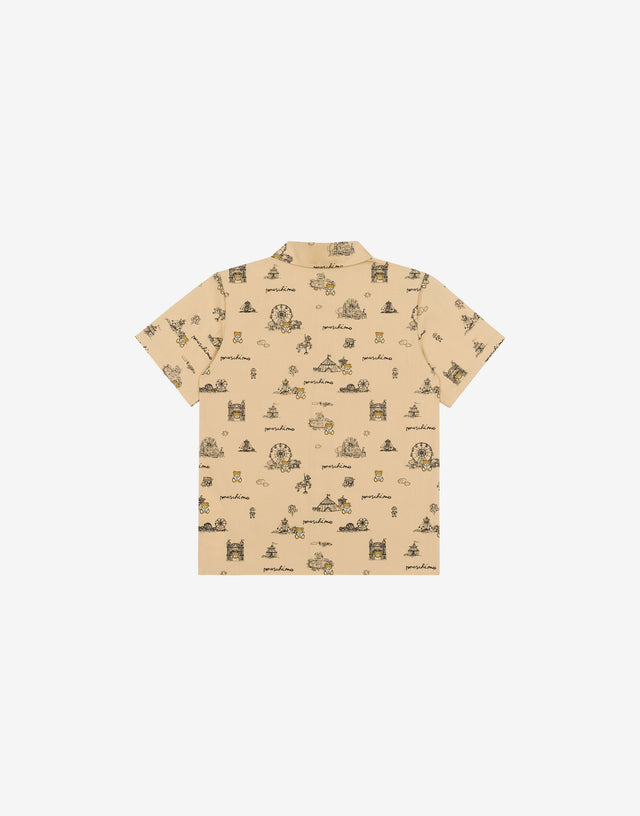 Cotton poplin shirt Teddy Bear Beige Moschino 1