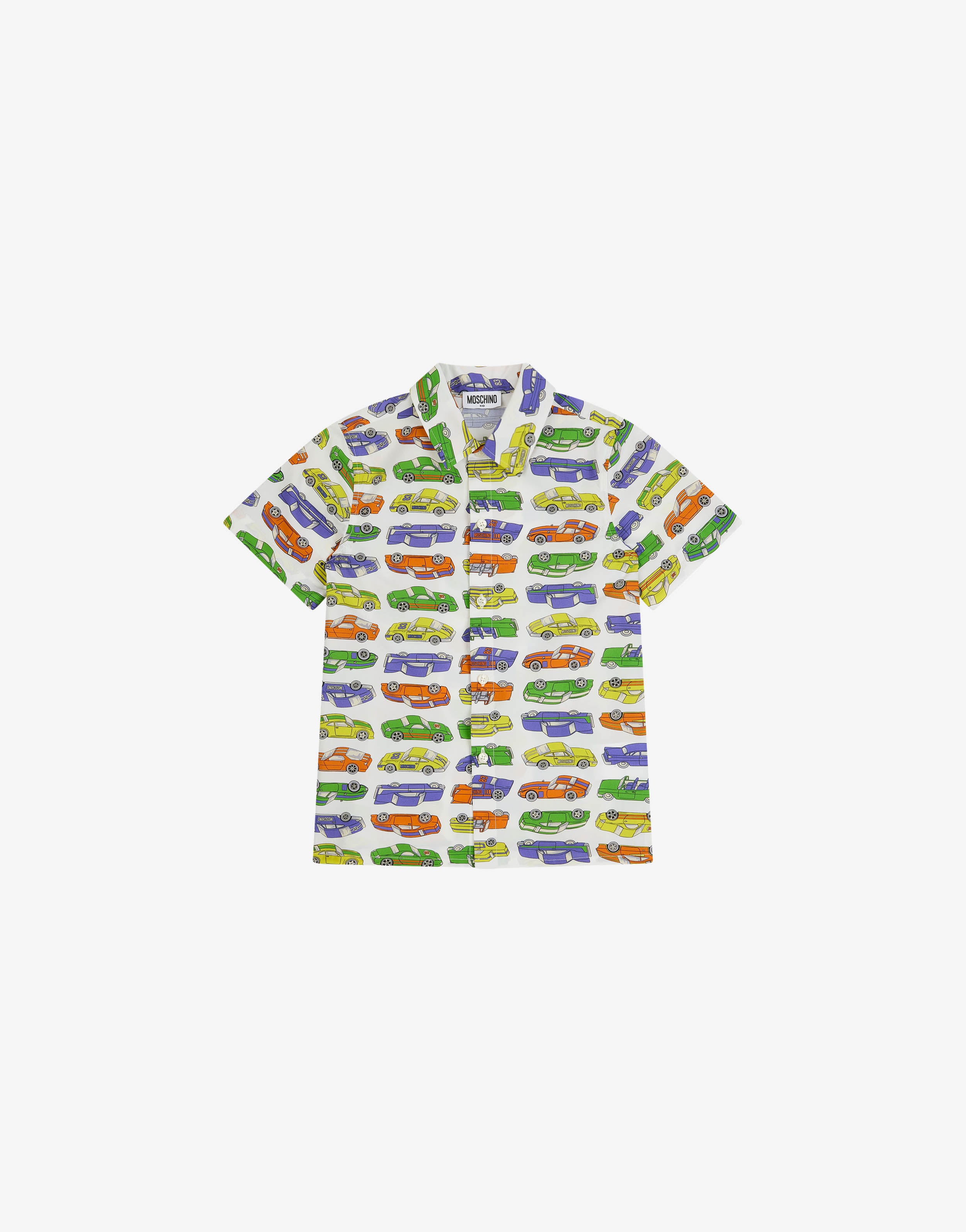Printed cotton poplin shirt