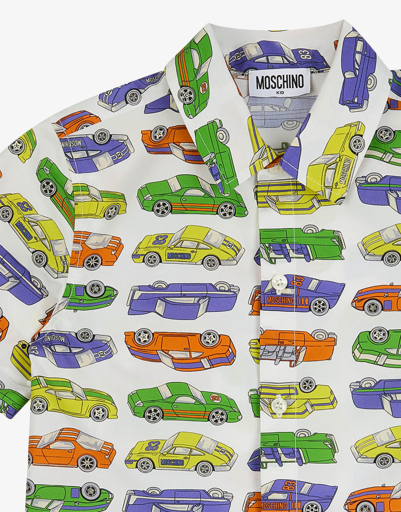 印花棉质平纹布衬衫  Moschino 2