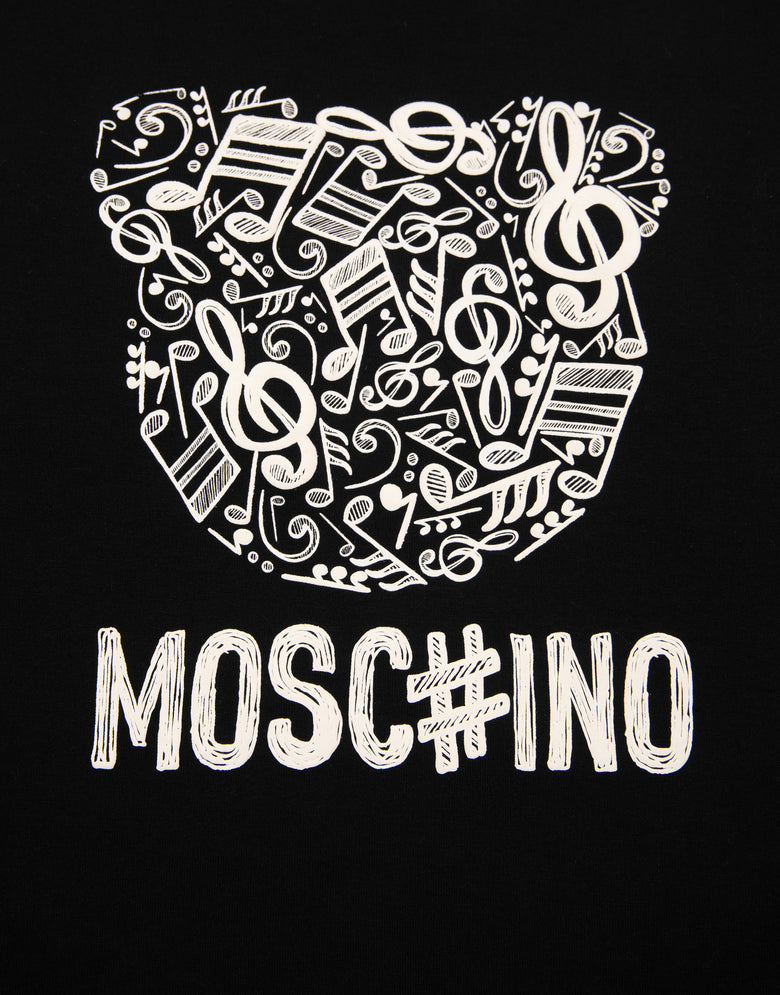 プリント・コットン・スウェットシャツ ブラック Moschino 2