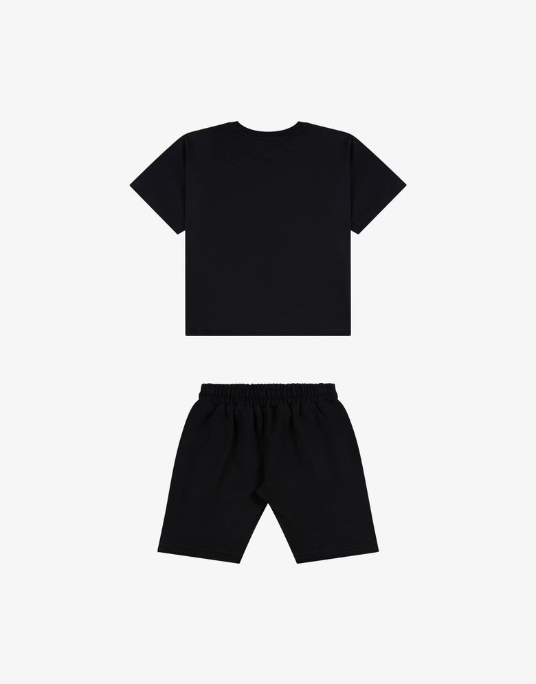 印花超大号T恤与短裤套装  Moschino 1