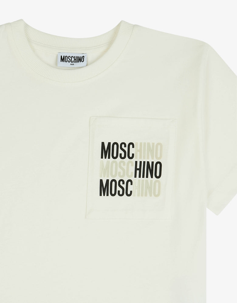 印花超大号T恤与短裤套装  Moschino 2