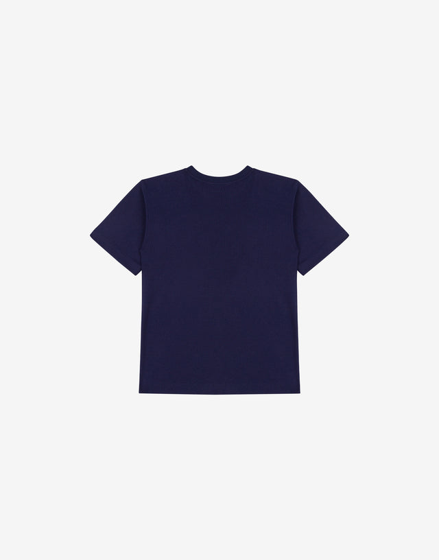T-shirt in jersey di cotone Moschino Teddy Bear Blu Moschino 1