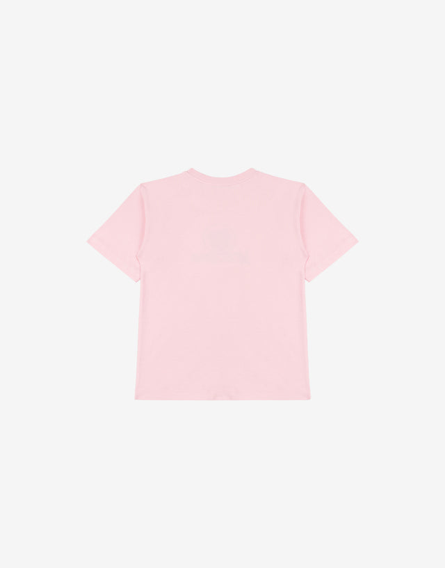 T-shirt in jersey di cotone Moschino Teddy Bear Rosa Moschino 1