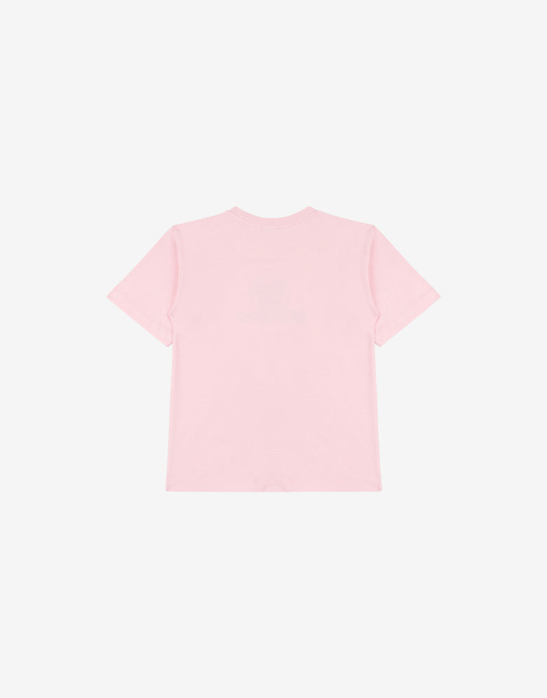 T-shirt in jersey di cotone Moschino Teddy Bear Rosa Moschino 1