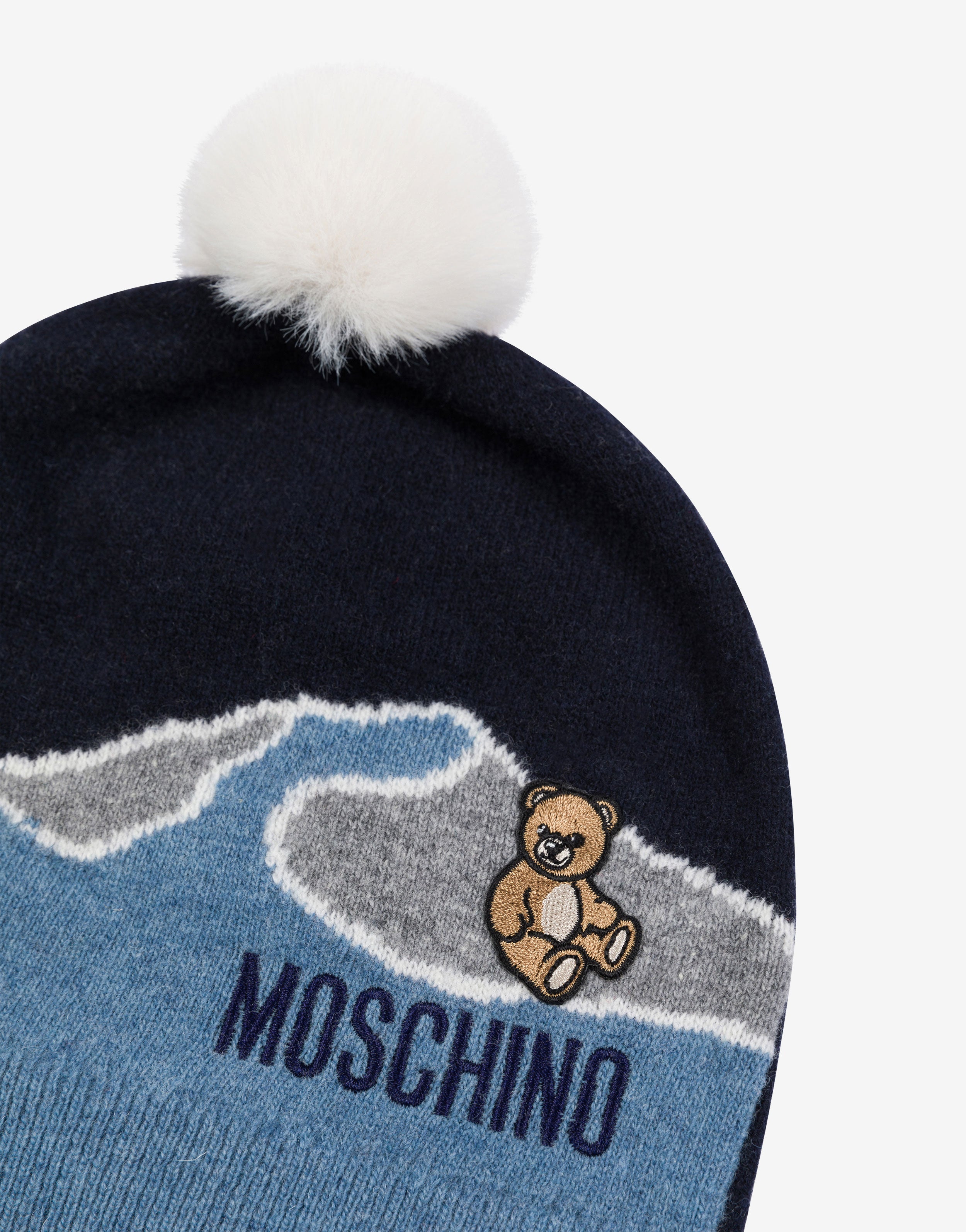 Wool blend jacquard hat | Moschino