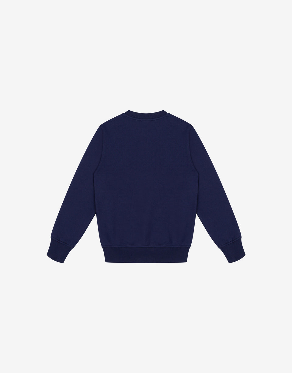 Printed cotton sweatshirt Dark blue Moschino 1