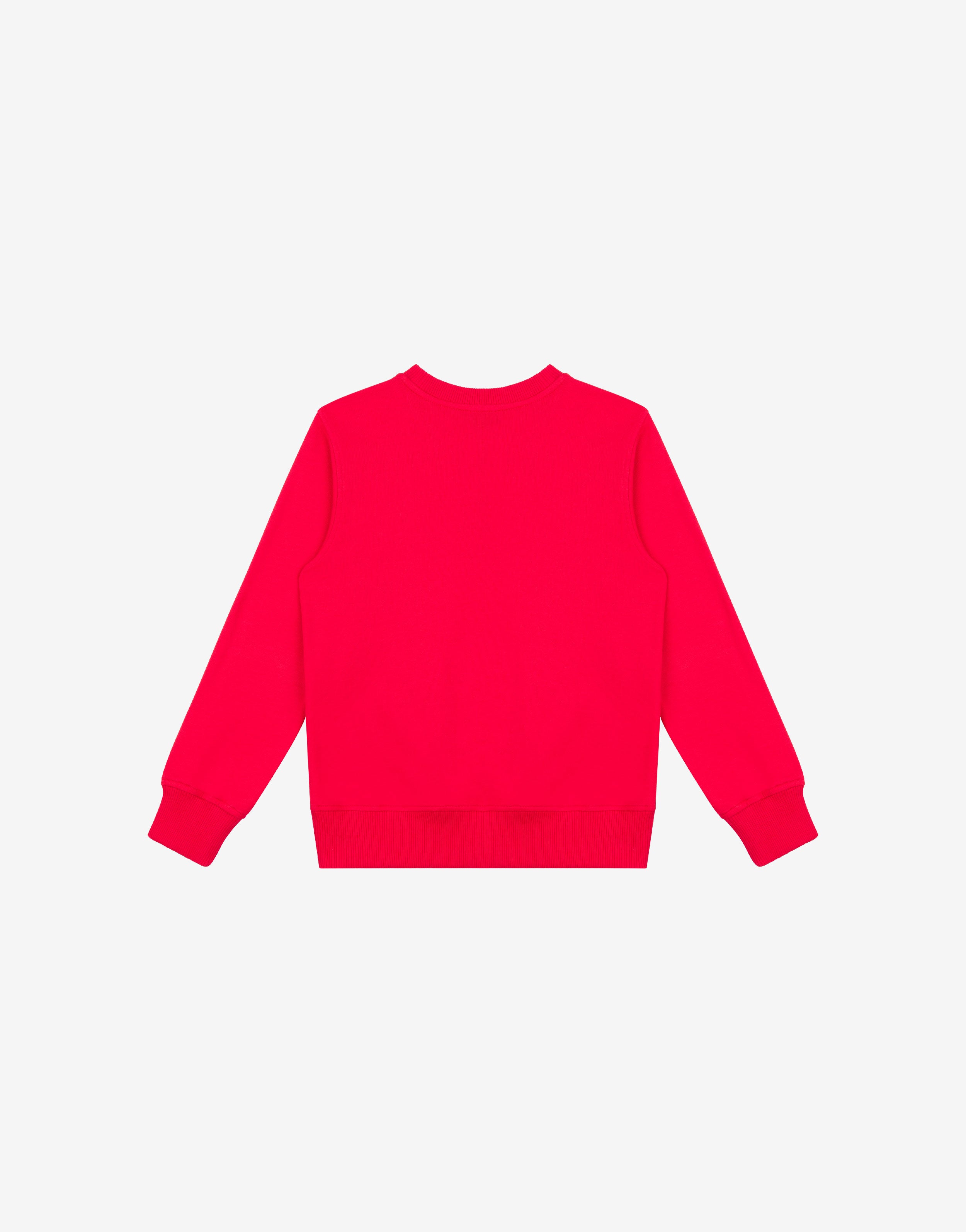 【未使用】Moschino Cheap＆Chic 長袖トップス レッド Printed cotton sweatshirt | Moschino