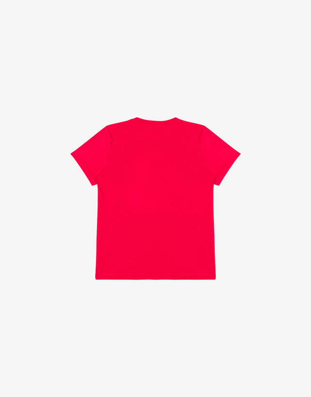 T-shirt in jersey di cotone Moschino Teddy Bear Rosso Moschino 1