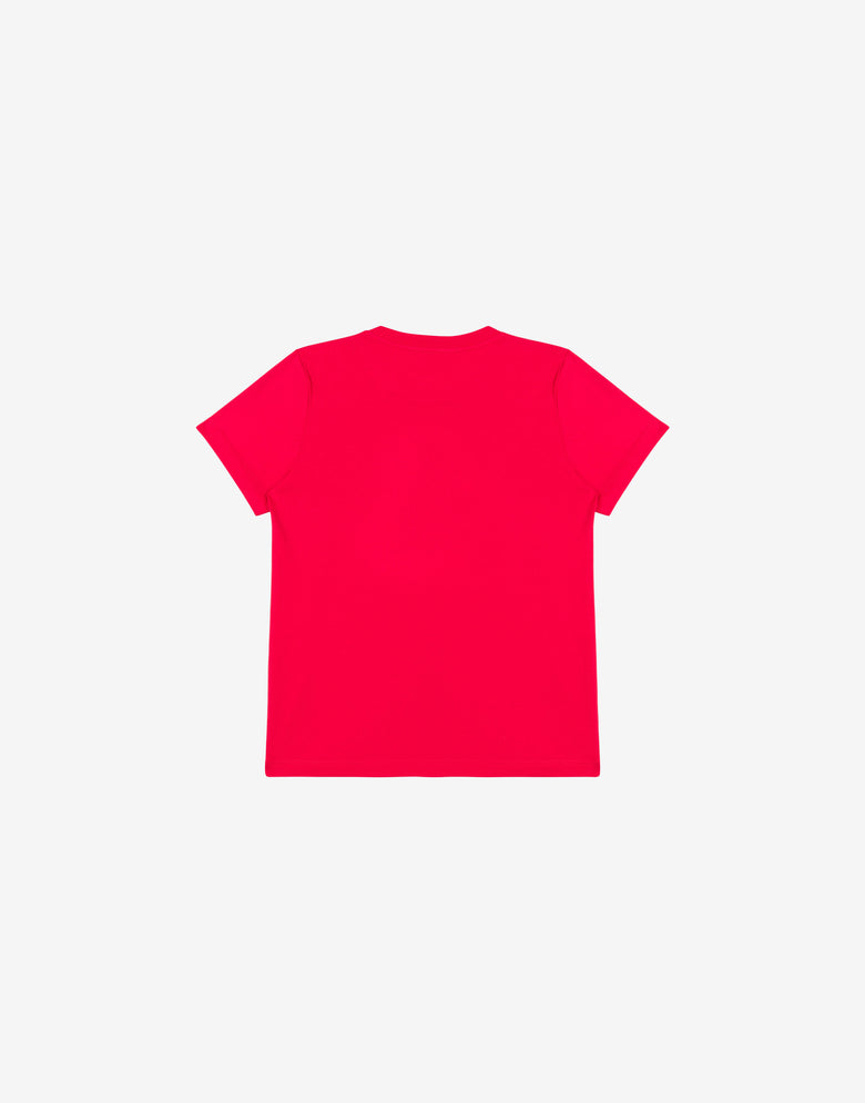 T-shirt in jersey di cotone Moschino Teddy Bear Rosso Moschino 1