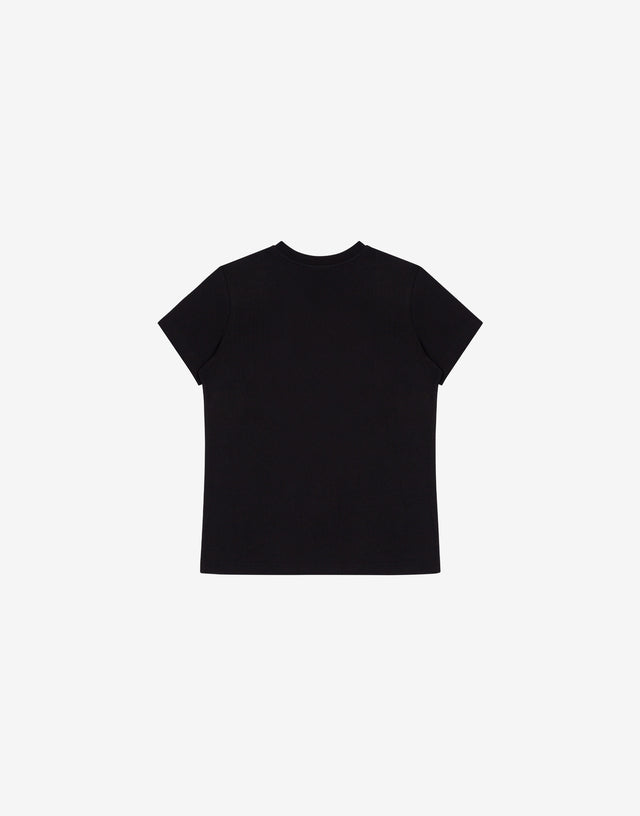 T-shirt in jersey di cotone Moschino Teddy Bear Nero Moschino 1