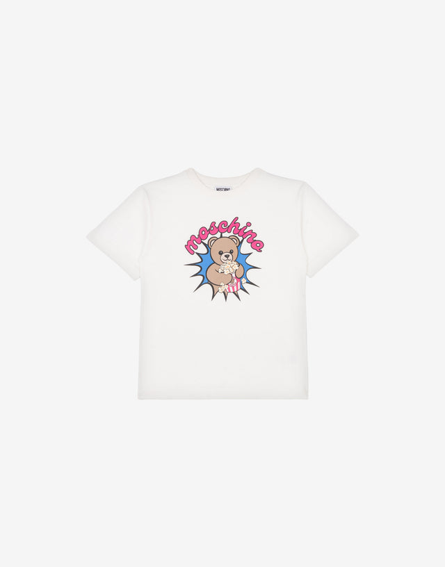 T-shirt di cotone Moschino Teddy Bear Bianco Moschino 0