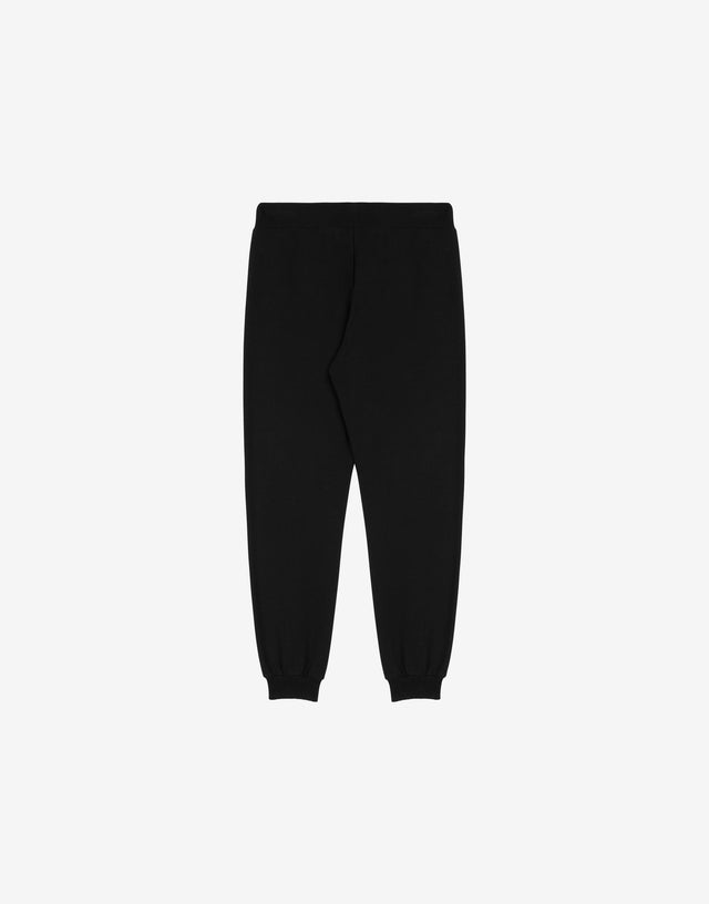 Pantalone jogging in felpa Logo Print Nero Moschino 1