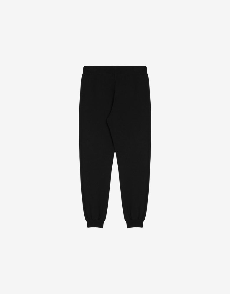 Logo Print fleece joggers Black Moschino 1
