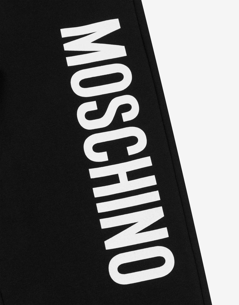 Logo Print fleece joggers Black Moschino 2