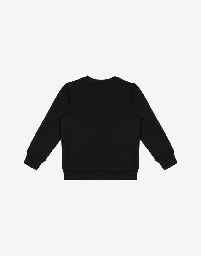 Bedrucktes Sweatshirt aus Baumwolle Schwarz Moschino 1