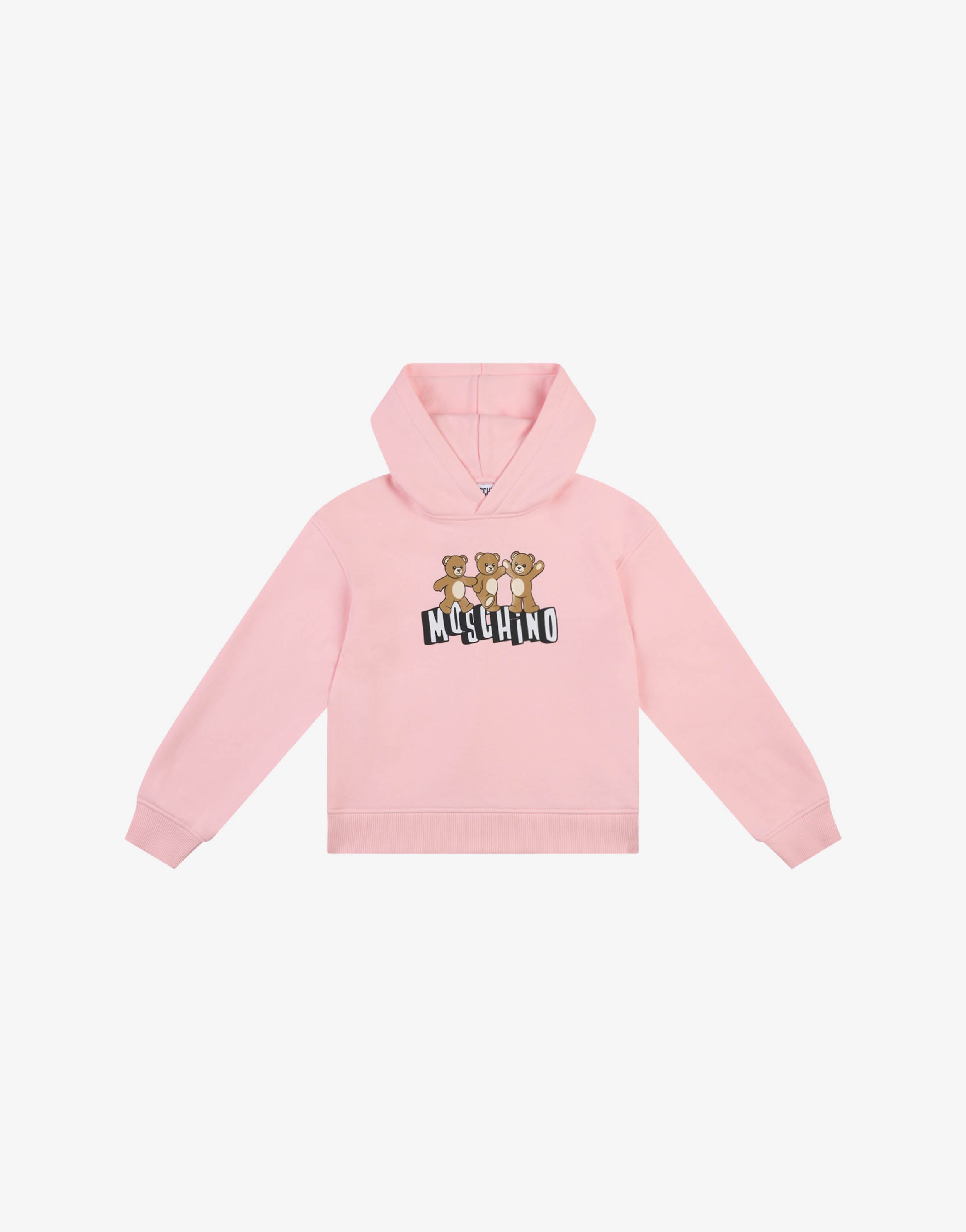 Sweat-shirt à capuche en coton Moschino Teddy Bear