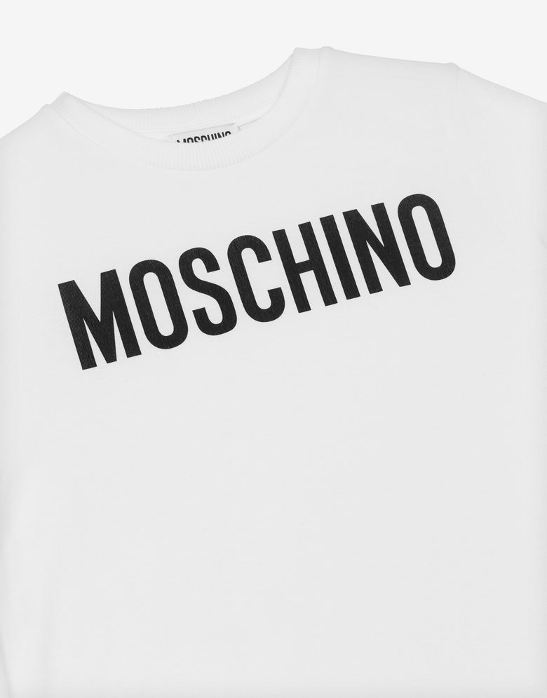 T-Shirt aus Jersey Logo Print Weiß Moschino 2
