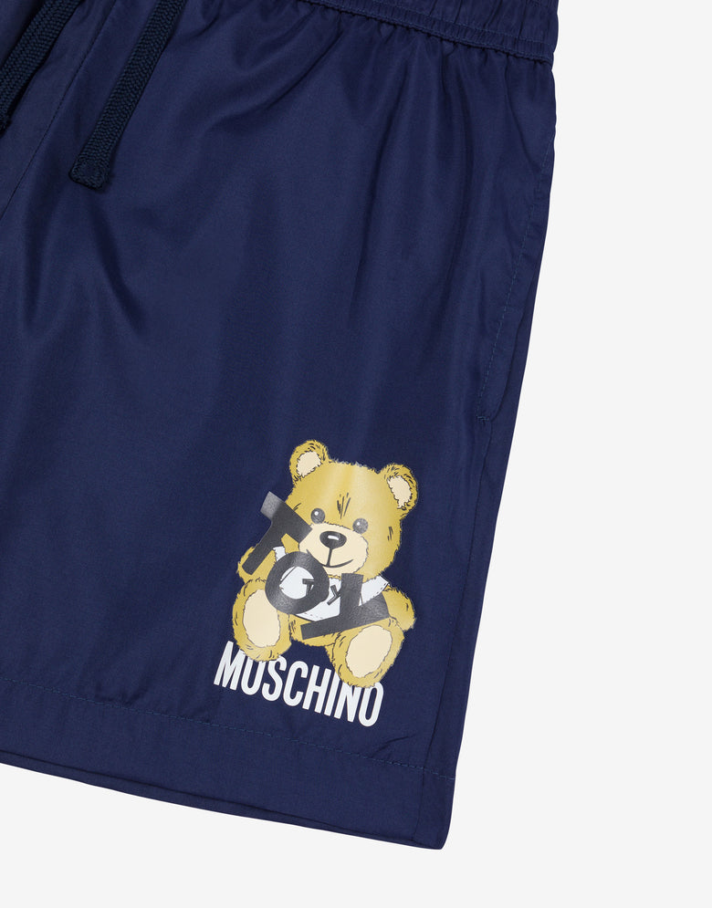 Nylon swim boxer Teddy Bear Night blue Moschino 2