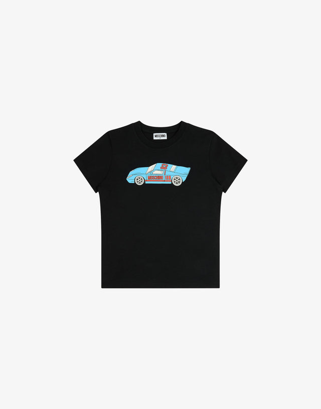 Camiseta estampada de jersey de algodón  Moschino 0