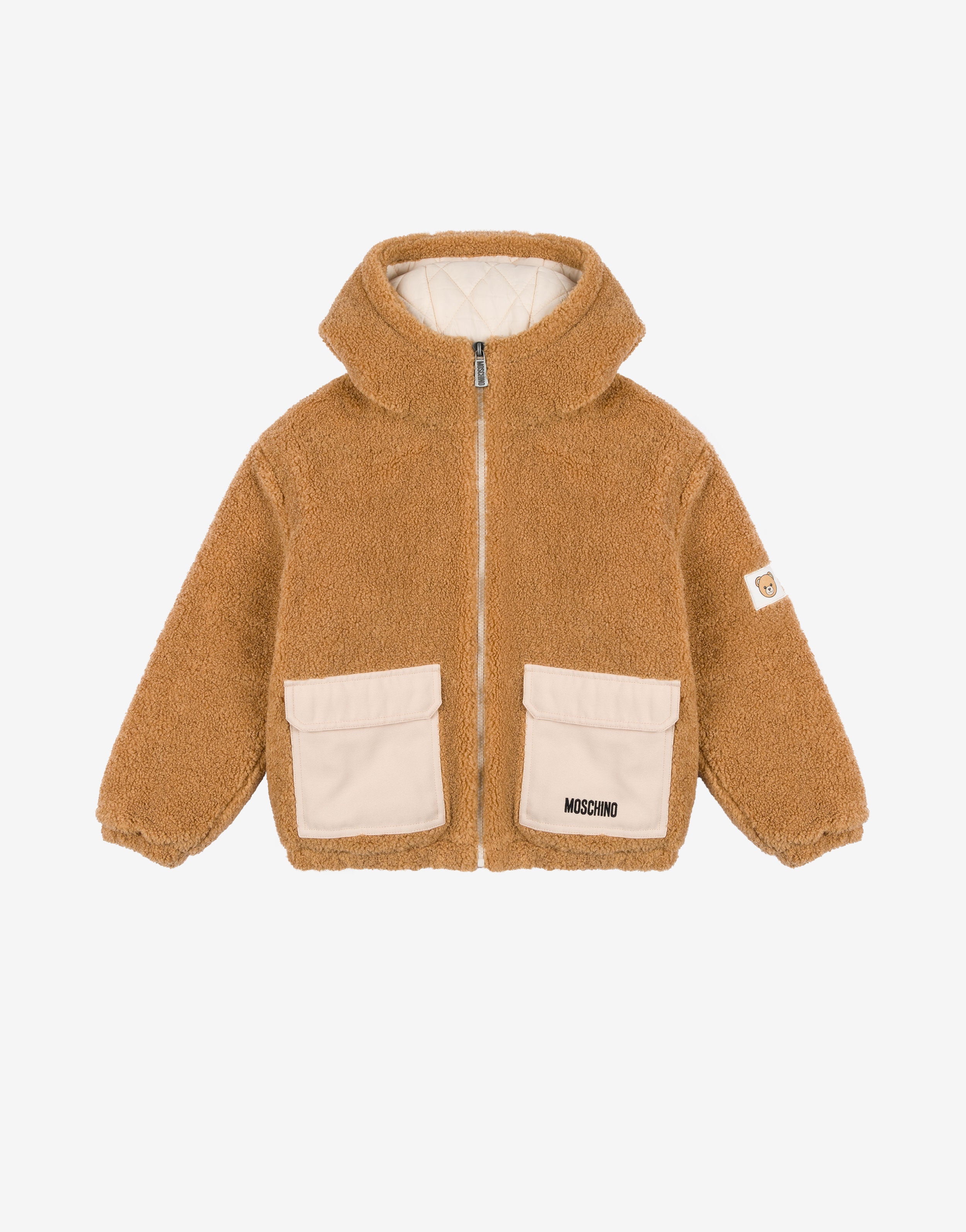 Giacca in tessuto soft con cappuccio