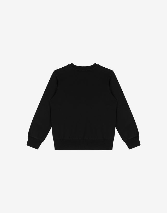 Baumwoll-Sweatshirt mit Logo Schwarz Moschino 1