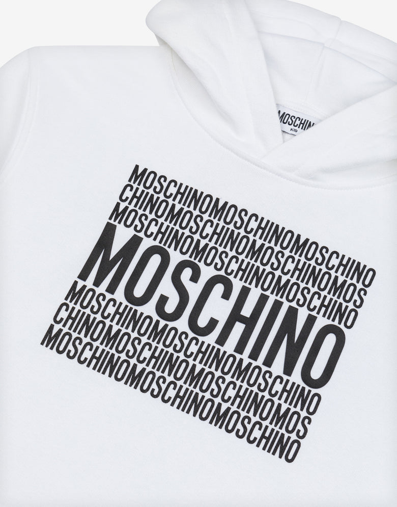 Cotton hoodie Logo Print White Moschino 2
