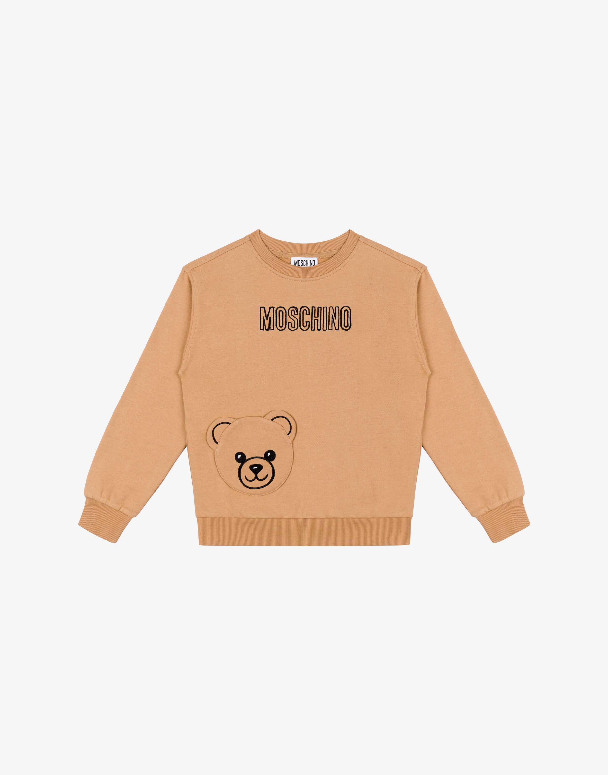 Embroidered cotton sweatshirt | Moschino Embroidered cotton sweatshirt | Moschino